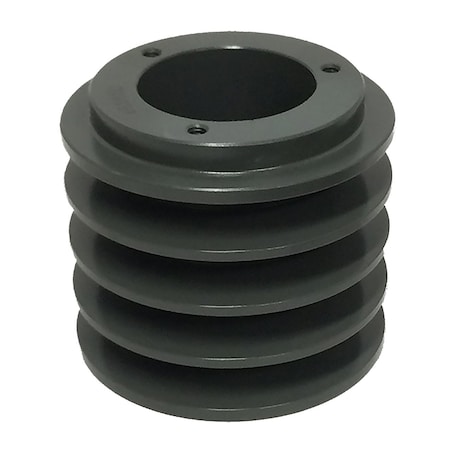 Bushing 4 Groove V-Belt Pulley 3.75 Inch OD